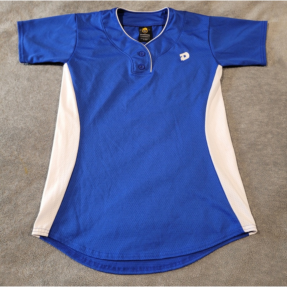 DeMarini WTD5600 Royal Blue White Mesh Baseball Softball Jersey GM Womens Medium